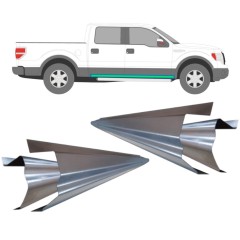 Opravný plech prahu vnitřní + vnější na Ford F-150 2008-2014 / Levá+Pravá / Sada 11755