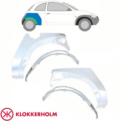 FORD KA 1996-2008 VNITŘNÍ + VNEJSI OPRAVNÝ PANEL OPRAVA ZADNÍHO BLATNÍKU / LEVÝ + PRÁVA