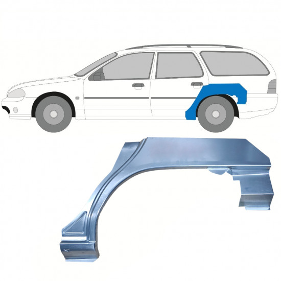 Lem zadního blatníku na Ford Mondeo 1993-2000 / Levá / COMBI 8050