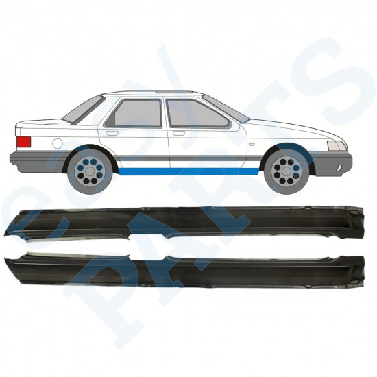 Kompletní práh na Ford Sierra 1982-1993 / Levá+Pravá / Sada 9774