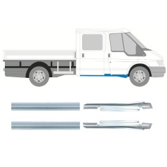 Opravný plech prahu na Ford Transit 2000-2013 / Levá+Pravá / Sada 9698