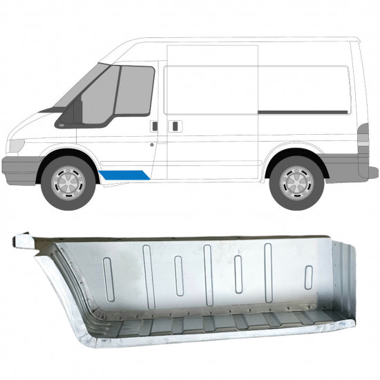 Vnitřní opravný plech předního schodu na Ford Transit 2000-2013 / Levá 7152