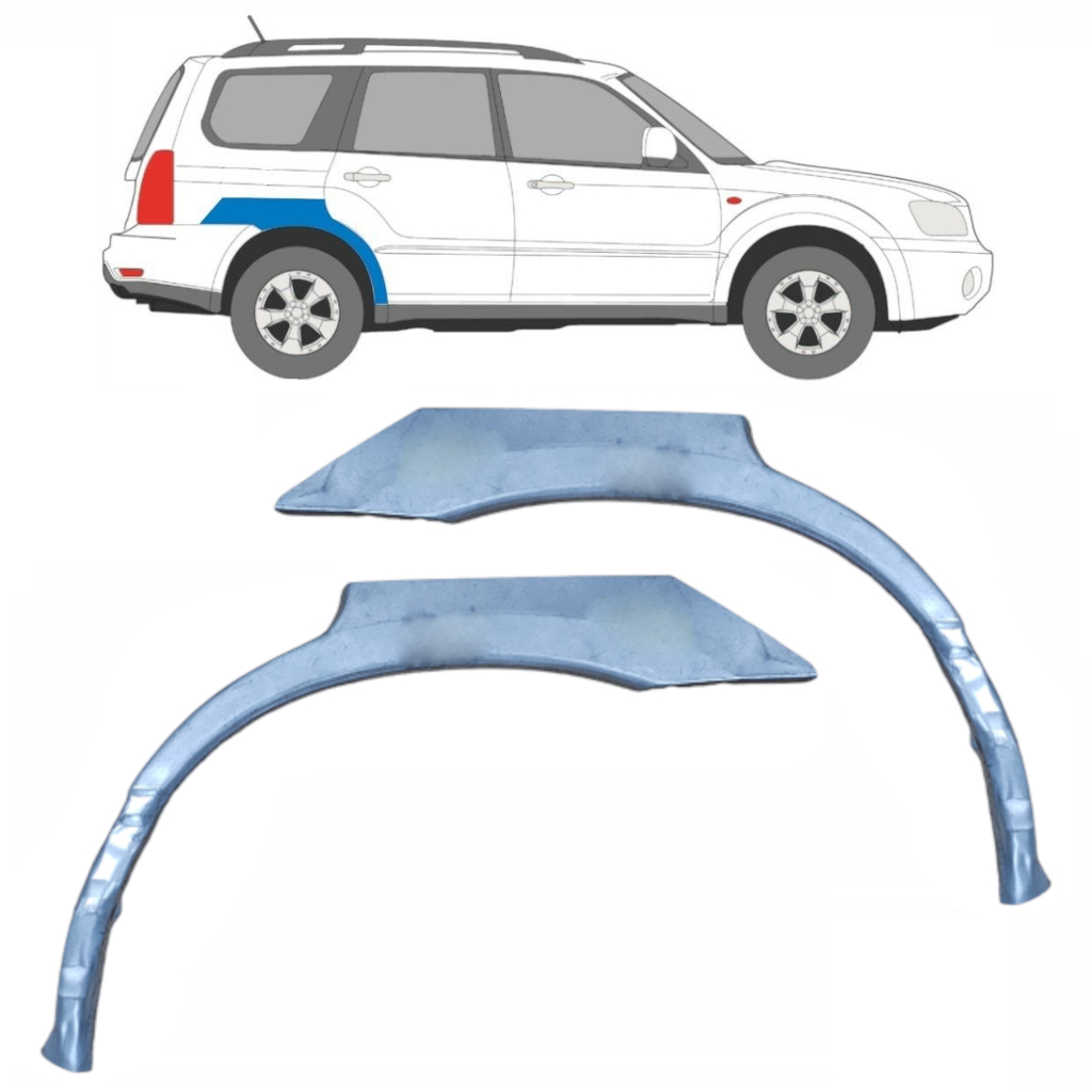 Lem Zadního Blatníku Na Subaru Forester Sg 2002-2008 / Levá+Pravá / Sada 9209