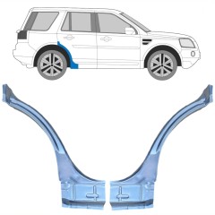 Lem zadního blatníku na Land Rover Freelander 2006-2016 / Levá+Pravá / Sada 10659