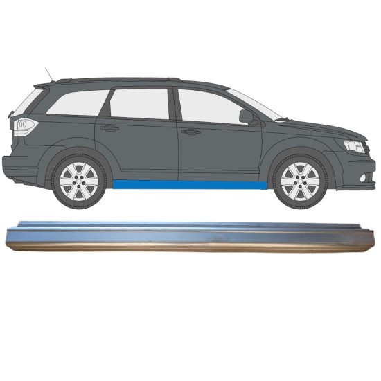 Opravný plech prahu na Fiat Freemont 2011-2015 / Levá = Pravá (symetrická) 15005