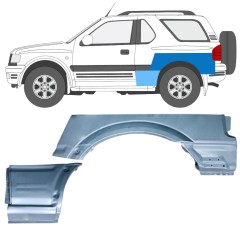 Lem zadního blatníku na Opel Frontera B 1999-2002 / Levá / Sada 12838