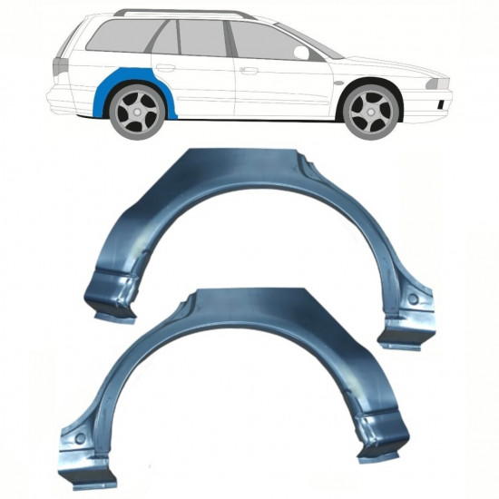 Lem zadního blatníku na Mitsubishi Galant 1996-2003 / Levá+Pravá / COMBI / Sada 10116