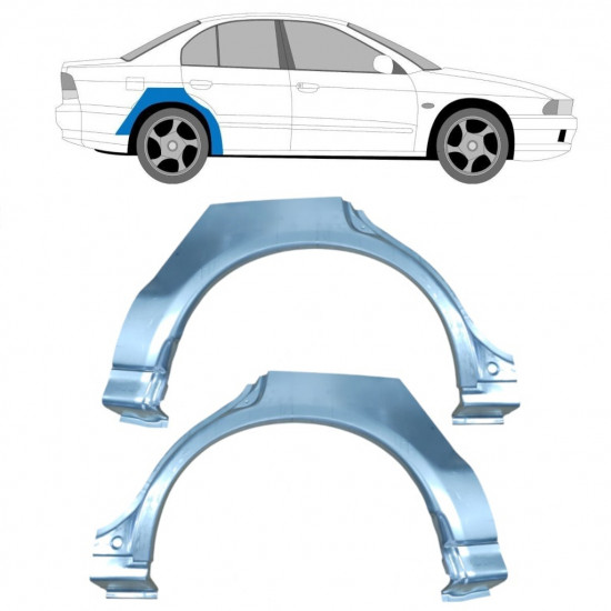 Lem zadního blatníku na Mitsubishi Galant 1996-2003 / Levá+Pravá / Sada 9161