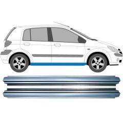 Opravný plech prahu na Hyundai Getz 2002-2010 / Levá+Pravá / Sada 11370