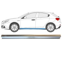 Opravný plech spodní části prahu na Alfa Romeo Giulietta 2010-2020 / Levá 15003 Opravný plech spodní části prahu na Alfa Romeo Giulietta 2010-2020 / Levá 15003
