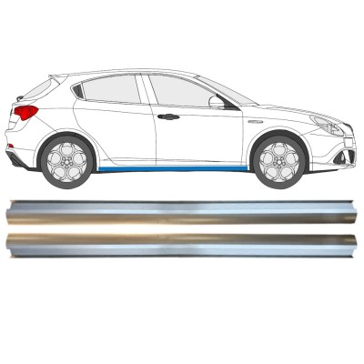 Opravný plech spodní části prahu na Alfa Romeo Giulietta 2010-2020 / Levá+Pravá / Sada 15004