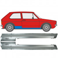 Opravný plech prahu na VW Golf 1 1974- / Levá+Pravá / Sada 9859