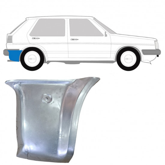 VW GOLF 2 1982- ZADNÍ ROH OPRAVNÝ PANEL / PRÁVA