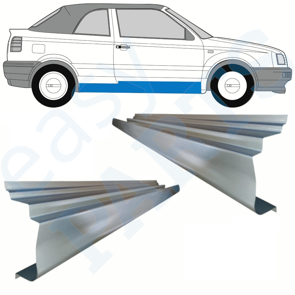 Opravný Plech Prahu Na Vw Golf 3 1993-1998 / Levá+Pravá / Cabrio / Sada 10374