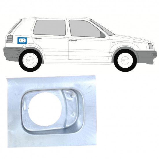 VOLKSWAGEN GOLF 3 1991- PANEL PRO OPRAVU PALIVOVÉHO OTVORU