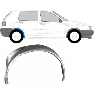 VW GOLF 3 1991-1998 ZADNÍ VNITŘNÍ OPRAVA PODBĚHU ZADNÍHO KOLA / PRÁVA