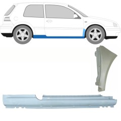 Kompletní práh + opravný plech předního blatníku na Volkswagen Golf 4 1997-2006 / Pravá / Sada 8731
