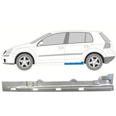 Opravný plech prahu vnitřní na Volkswagen Golf 5 2003-2009 / Levá 7086