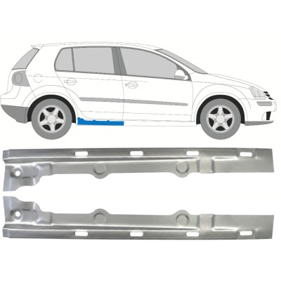 Opravný plech prahu vnitřní na Volkswagen Golf 5 2003-2009 / Levá+Pravá / Sada 9643