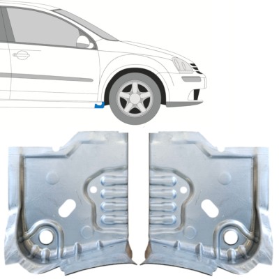 Opravný plech konce prahu na Volkswagen Golf 5 2003-2009 / Levá+Pravá / Sada 14909
