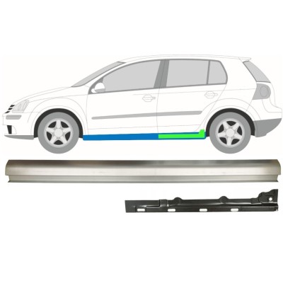 Opravný plech prahu vnitřní + vnější na Volkswagen Golf 5 2003-2009 / Levá / Sada 11709