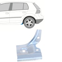 Opravný plech konce prahu na Volkswagen Golf 5 2003-2009 / Levá 16113