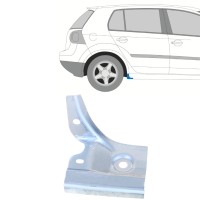 Opravný plech konce prahu na Volkswagen Golf 5 2003-2009 / Pravá 16112