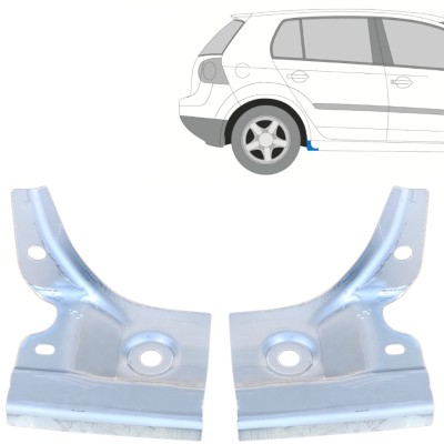Opravný plech konce prahu na Volkswagen Golf 5 2003-2009 / Levá+Pravá / Sada 16114