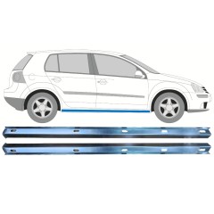 Opravný plech prahu vnitřní na Volkswagen Golf 5 2003-2009 / Levá+Pravá / Sada 11125