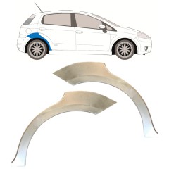 Lem zadního blatníku na Fiat Grande Punto Evo 2005- / Levá+Pravá / Sada 14761