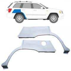 Lem zadního blatníku na Jeep Grand Cherokee 2004-2010 / Levá+Pravá / Sada 10657