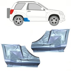 Opravný plech konce prahu na Suzuki Grand Vitara 2005-2014 / Levá+Pravá / Sada 10356