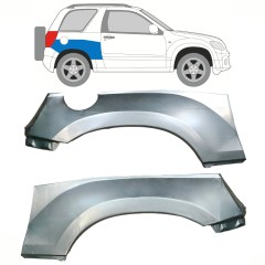 Opravný plech zadního blatníku horní část na Suzuki Grand Vitara 2005-2014 / Levá+Pravá / Sada 10267