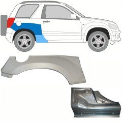 Opravný plech prahu + zadního blatníku na Suzuki Grand Vitara 2005-2014 / Pravá / Sada 10840