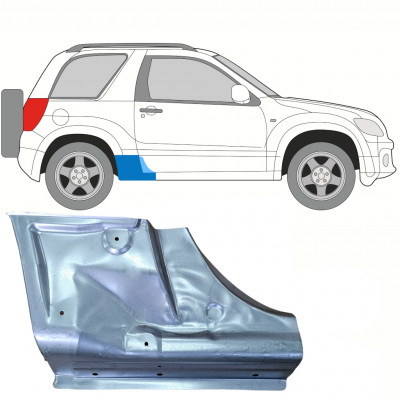 SUZUKI GRAND VITARA 2005-2012 3 DVEŘE OPRAVA PRAHU / PRÁVA