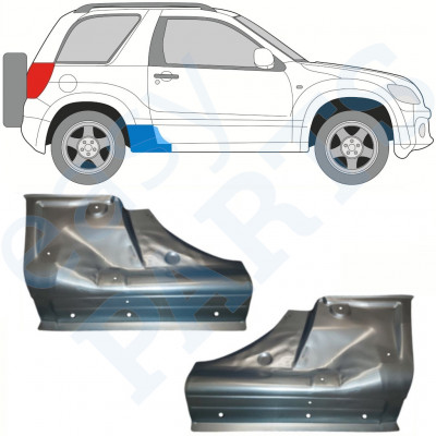 Opravný plech prahu na Suzuki Grand Vitara 2005-2012 / Levá+Pravá / Sada 10356