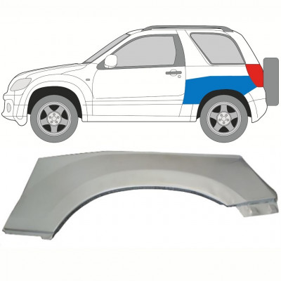 Opravný plech zadního blatníku horní část na Suzuki Grand Vitara 2005-2012 / Levá 8508