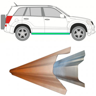 Opravný plech prahu vnitřní + vnější na Suzuki Grand Vitara 2005-2012 / Levá = Pravá (symetrická) 11490