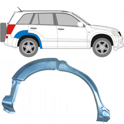 Lem zadního blatníku na Suzuki Grand Vitara 2005-2012 / Pravá 5990