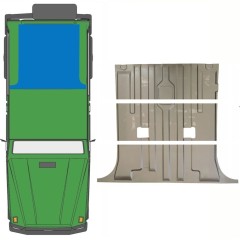 Opravný plech zadní podlahy na Mercedes G-Class W460 W461 W463 1979-2017 / Sada 10097