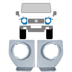 Držák světlometu na Mercedes G-Class W460 W461 W463 1979-2017 / Levá+Pravá / Sada 11896