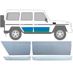Opravný plech předních + zadních dveří vnitřní + vnější na Mercedes G-Class W460 W461 W463 1979-2017 / Pravá / Sada 9469