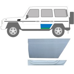 Opravný plech zadních dveří vnitřní + vnější na Mercedes G-Class W460 W461 W463 1979- / Levá / Sada 9468
