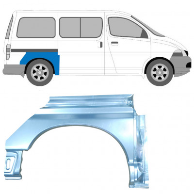 Lem zadního blatníku na Toyota Hiace 1995-2006 / Pravá 7068