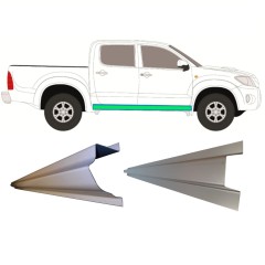 Opravný plech prahu vnitřní + vnější na Toyota Hilux 2005-2015 / Levá = Pravá (symetrická) / Sada 11460