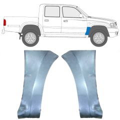Opravný plech předního blatníku na Toyota Hilux 1998-2005 / Levá+Pravá / Sada 10068