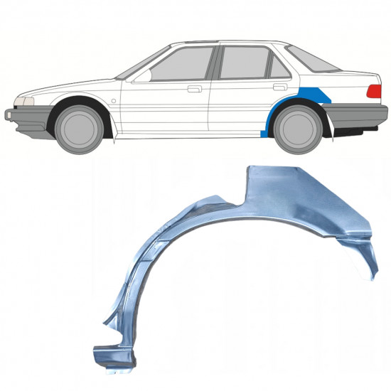 Lem zadního blatníku na Honda Accord 1985-1989 / Levá 7598