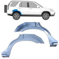 Lem zadního blatníku na Honda CR-V 2001-2006 / Levá+Pravá / Sada 9658