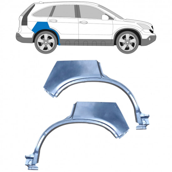 Lem zadního blatníku na Honda CRV 2006-2009 / Levá+Pravá / Sada 9494