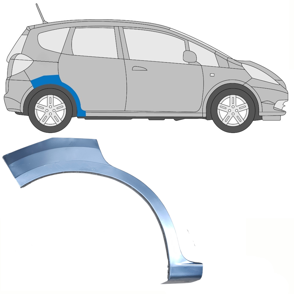 Lem Zadního Blatníku Na Honda Jazz Ge 2008-2015 / Pravá 8478